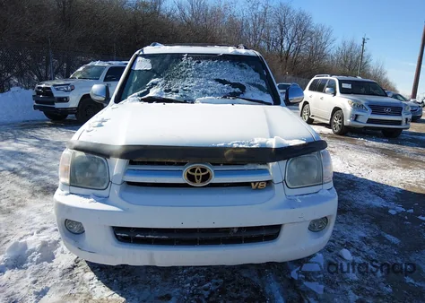 2007 Toyota Sequoia Limited V8 из США, поврежденный, VIN 5TDBT48A37S291699